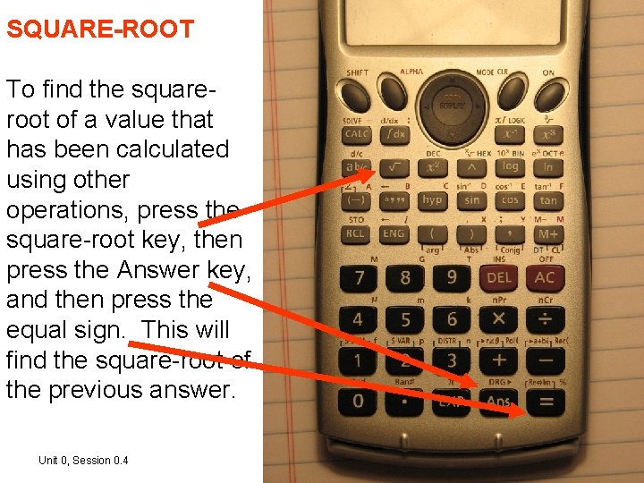 SQUARE-ROOT To find the squareroot of a value that has been calculated using other SQUARE-ROOT To find the squareroot of a value that has been calculated using other