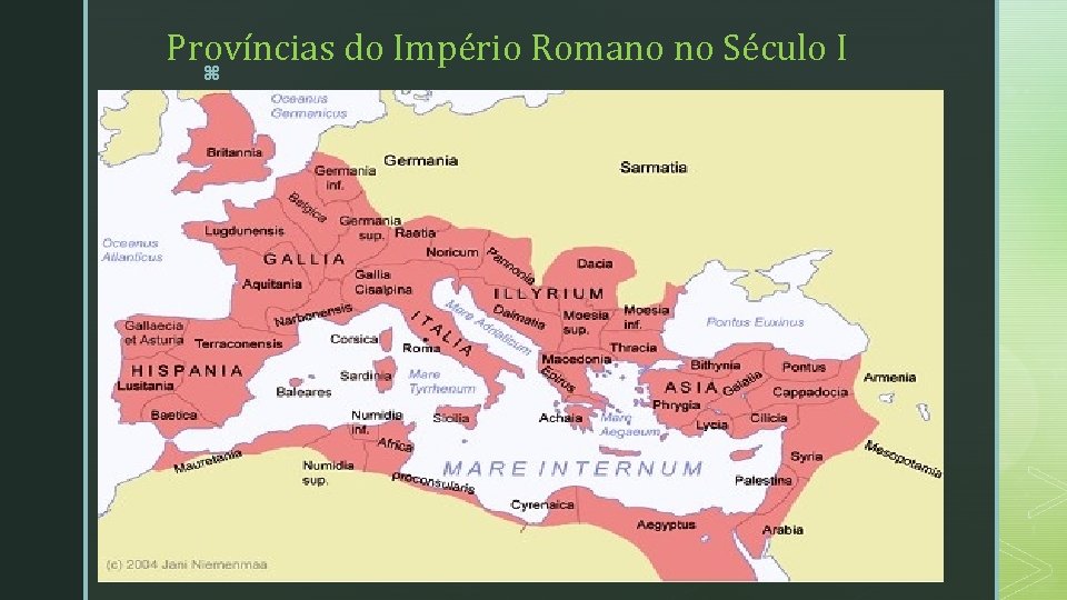 Províncias do Império Romano no Século I z 