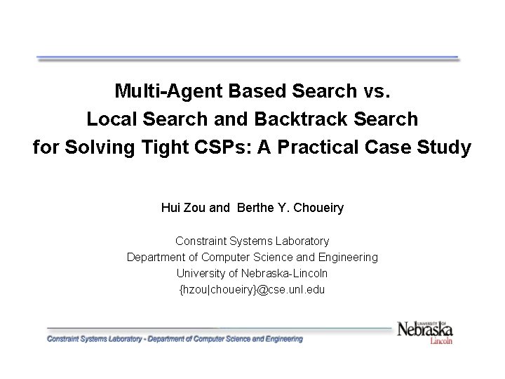 Multi-Agent Based Search vs. Local Search and Backtrack Search for Solving Tight CSPs: A