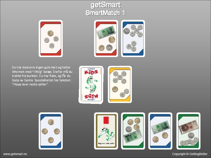 get. Smart. Match 1 Du har desverre ingen gule kort og heller ikke kort