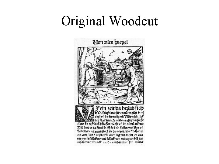 Original Woodcut 