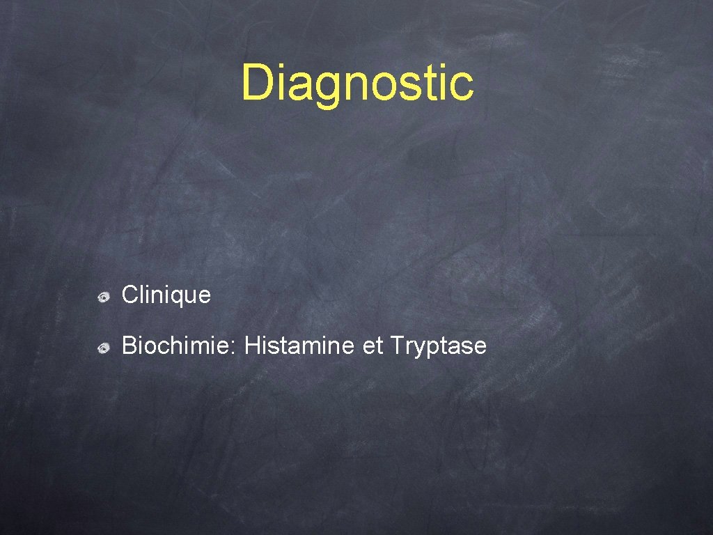 Diagnostic Clinique Biochimie: Histamine et Tryptase 