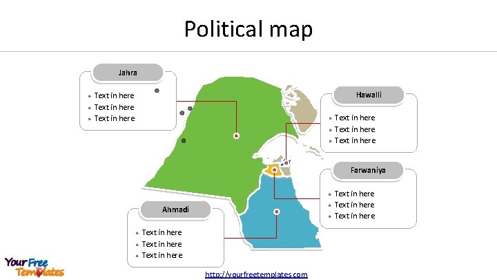Political map Jahra l l l Hawalli Text in here l l l Text