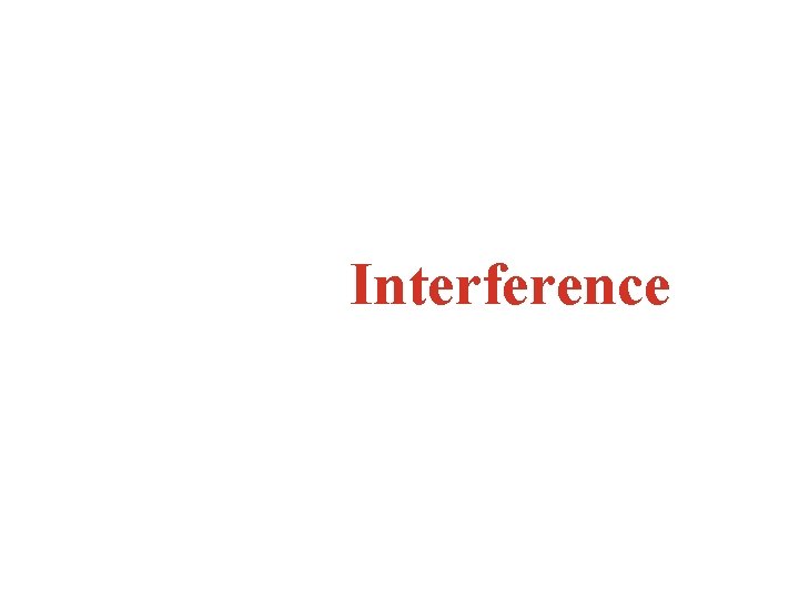 Interference 