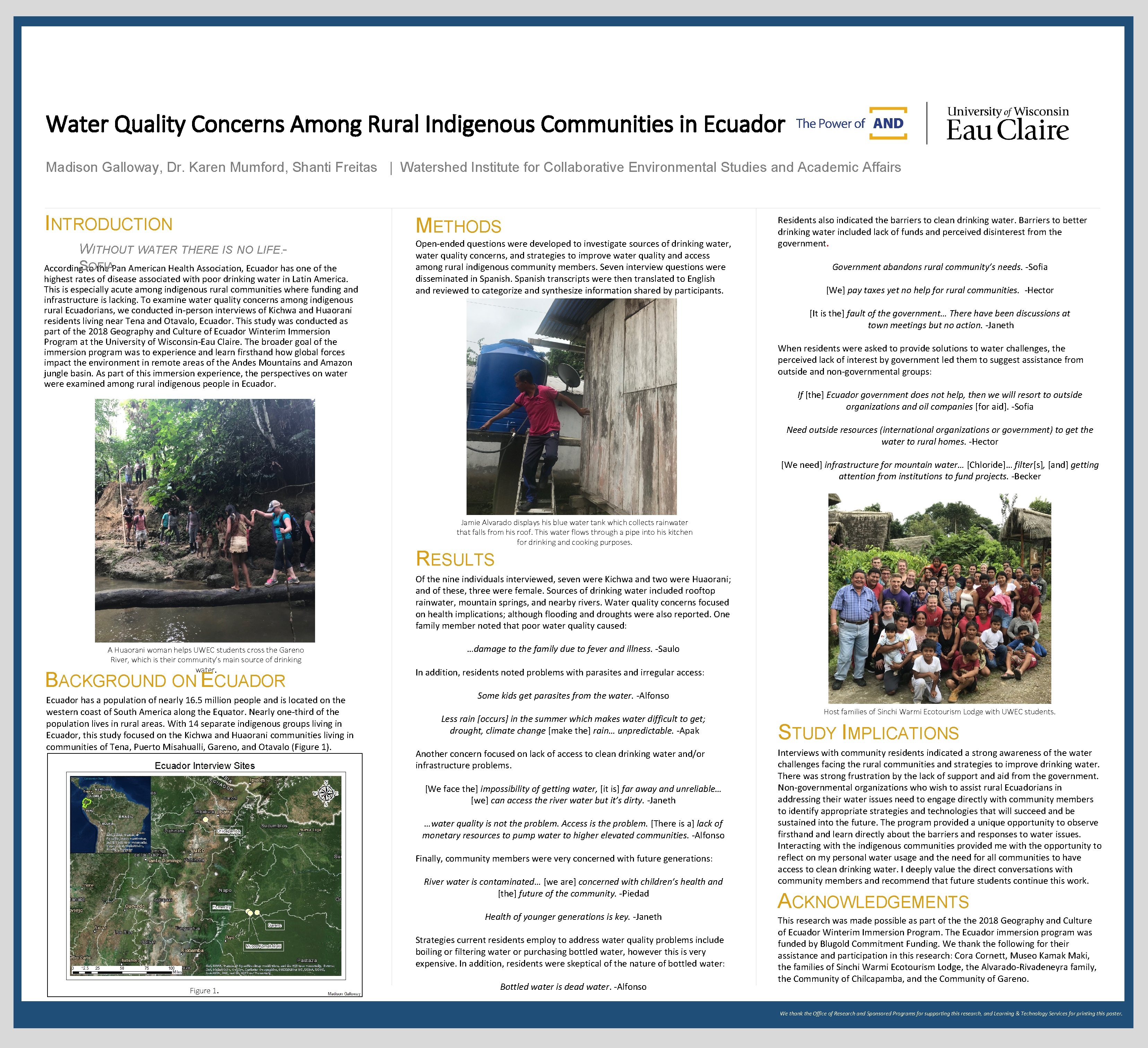 Water Quality Concerns Among Rural Indigenous Communities in