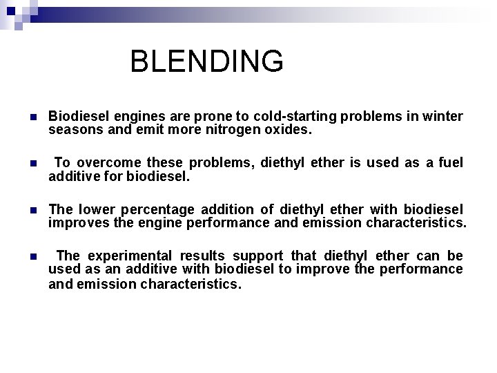PERFORMANCE AND EMISSION CHARACTERISTICS OF A NON EDIBLE