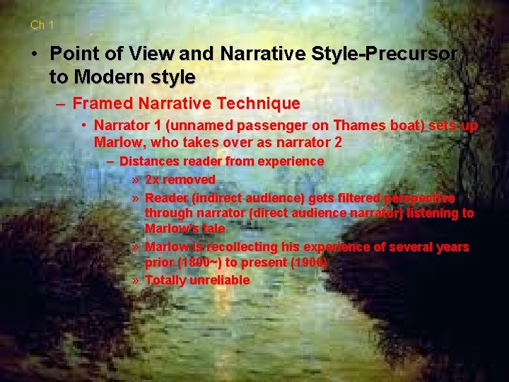 Ch 1 • Point of View and Narrative Style-Precursor to Modern style – Framed