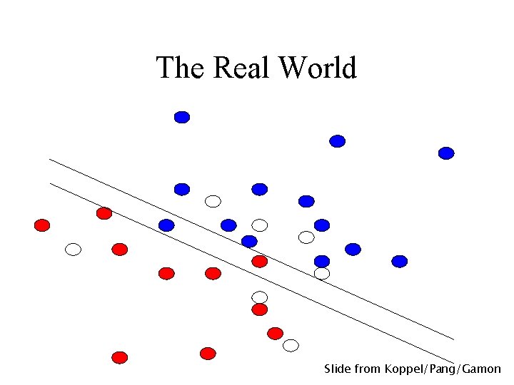 The Real World Slide from Koppel/Pang/Gamon 
