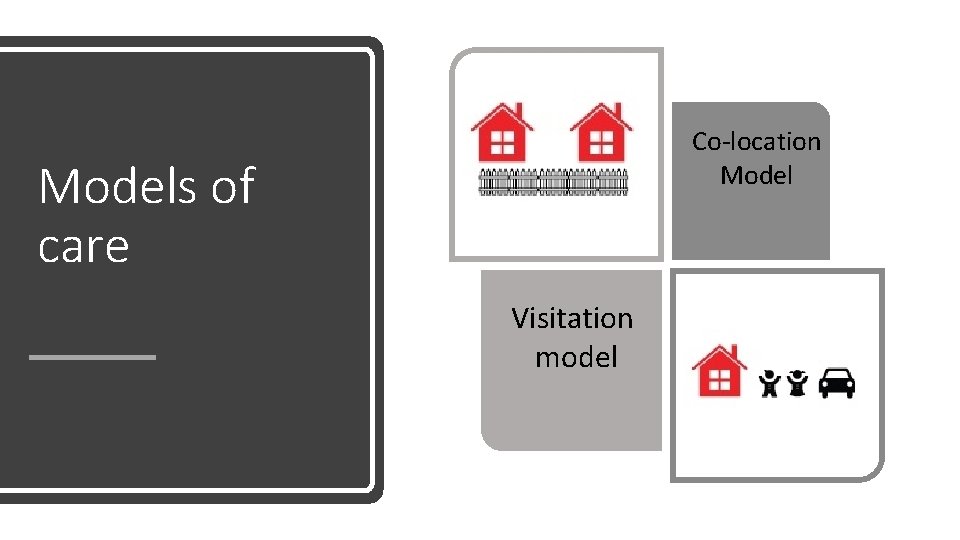 Co-location Models of care Visitation model 