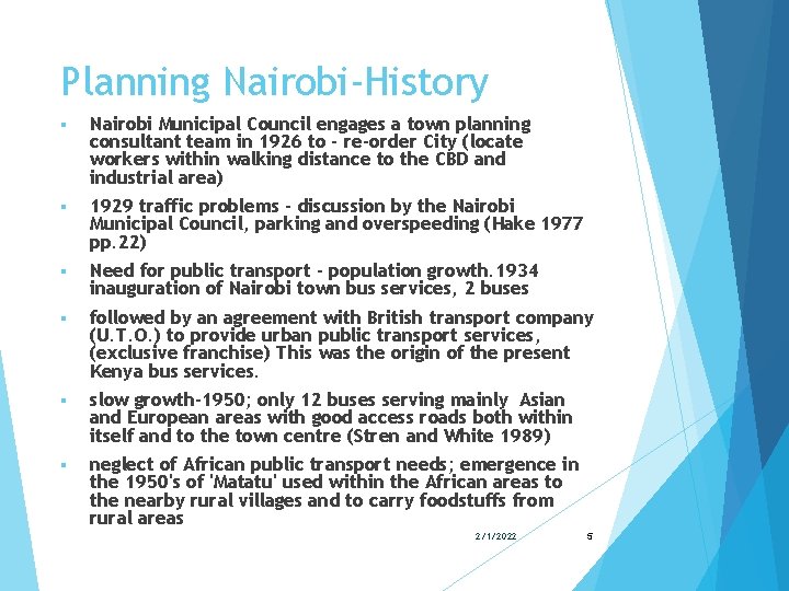 Planning Nairobi-History § Nairobi Municipal Council engages a town planning consultant team in 1926