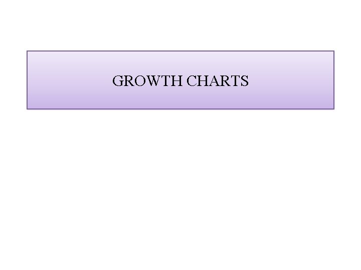 GROWTH CHARTS 