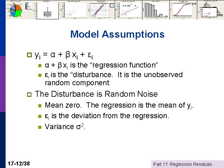 Model Assumptions p yi = α + β xi + εi n n p