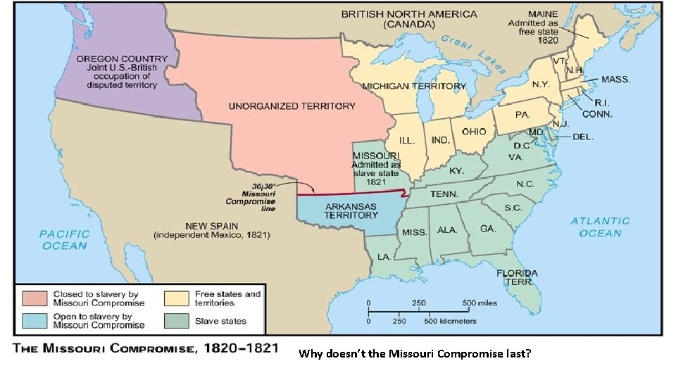 Why doesn’t the Missouri Compromise last? 