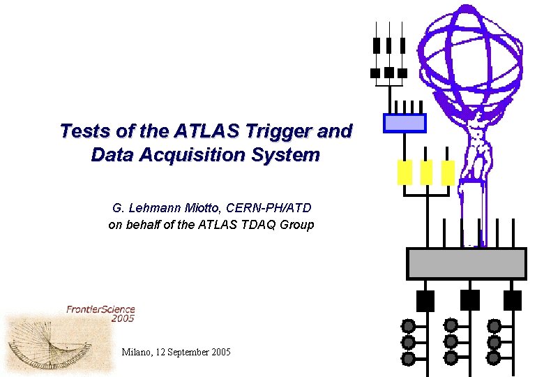 Tests of the ATLAS Trigger and Data Acquisition System G. Lehmann Miotto, CERN-PH/ATD on