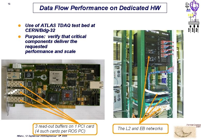 12 Data Flow Performance on Dedicated HW Use of ATLAS TDAQ test bed at