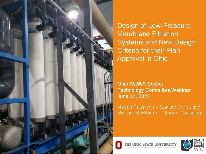 Design of Low-Pressure Membrane Filtration Systems and New Design Criteria for their Plan Approval
