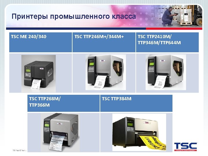 Принтеры промышленного класса TSC ME 240/340 TSC TTP 268 M/ TTP 366 M TSC