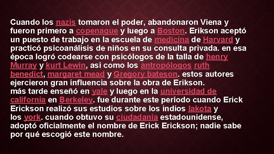 Cuando los nazis tomaron el poder, abandonaron Viena y fueron primero a copenague y