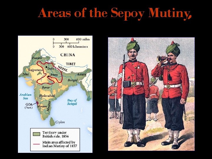 Areas of the Sepoy Mutiny, 7 