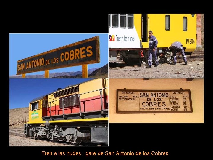 Tren a las nudes gare de San Antonio de los Cobres 