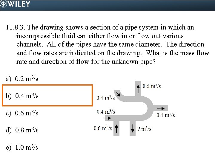 11. 8. 3. The drawing shows a section of a pipe system in which