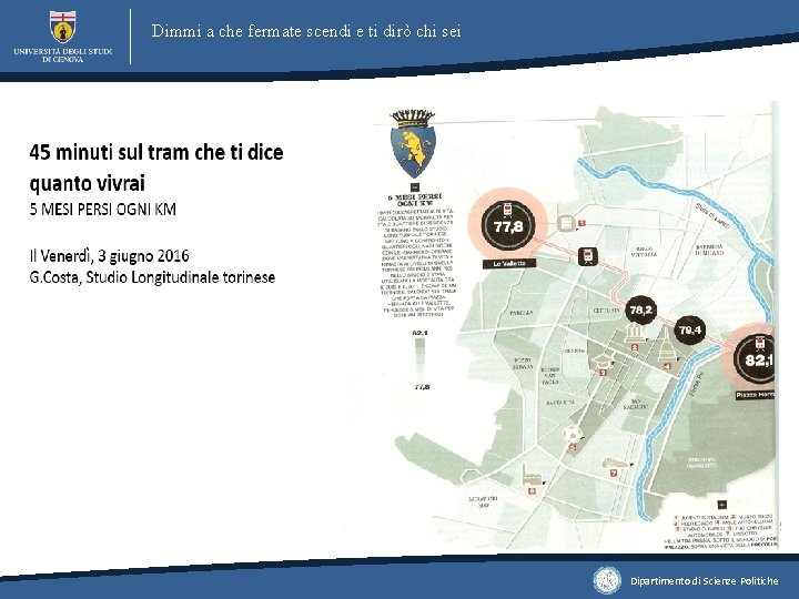 Dimmi a che fermate scendi e ti dirò chi sei Dipartimento di Scienze Politiche