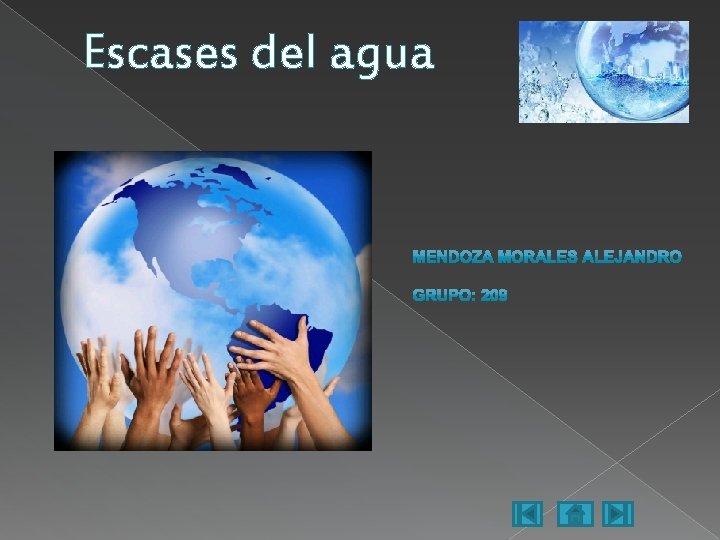 Escases del agua 