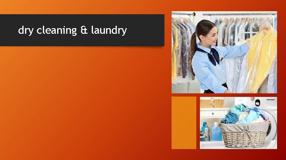 dry cleaning & laundry 