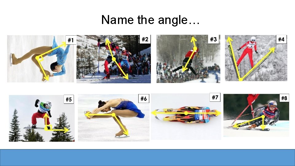 Name the angle… Name the angle…