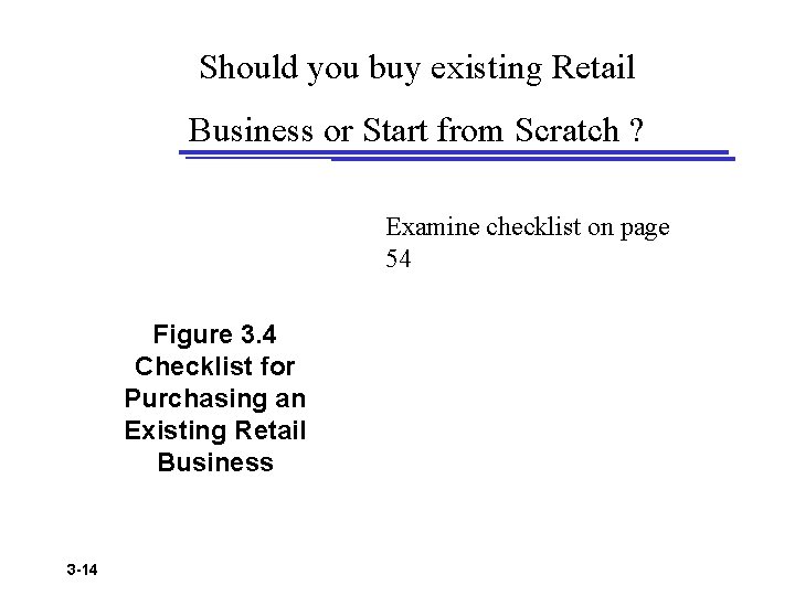 Should you buy existing Retail Business or Start from Scratch ? Examine checklist on