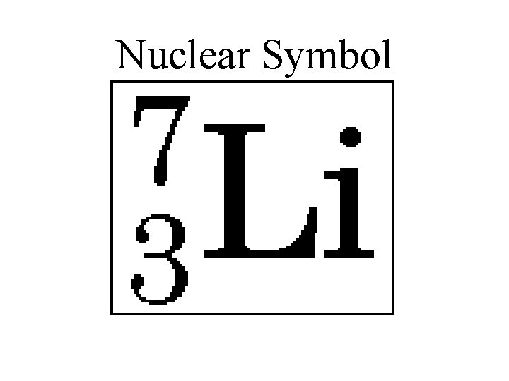 Nuclear Symbol 