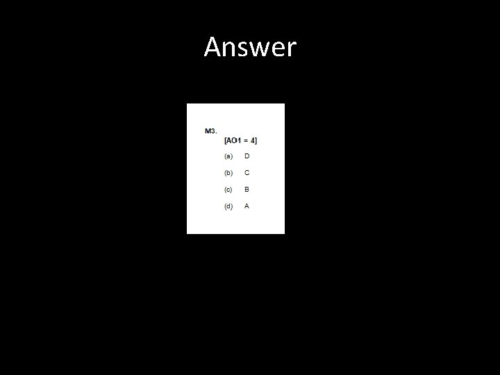 Answer 