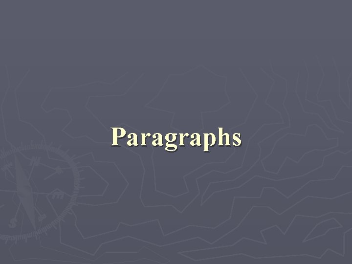 Paragraphs 