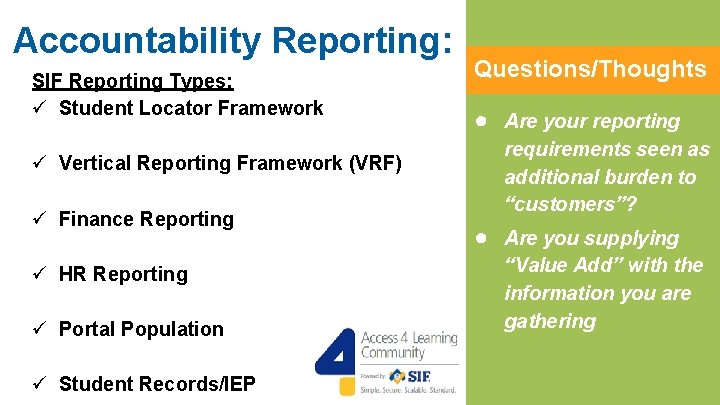 Standardized IEP and State Level Reporting Larry L