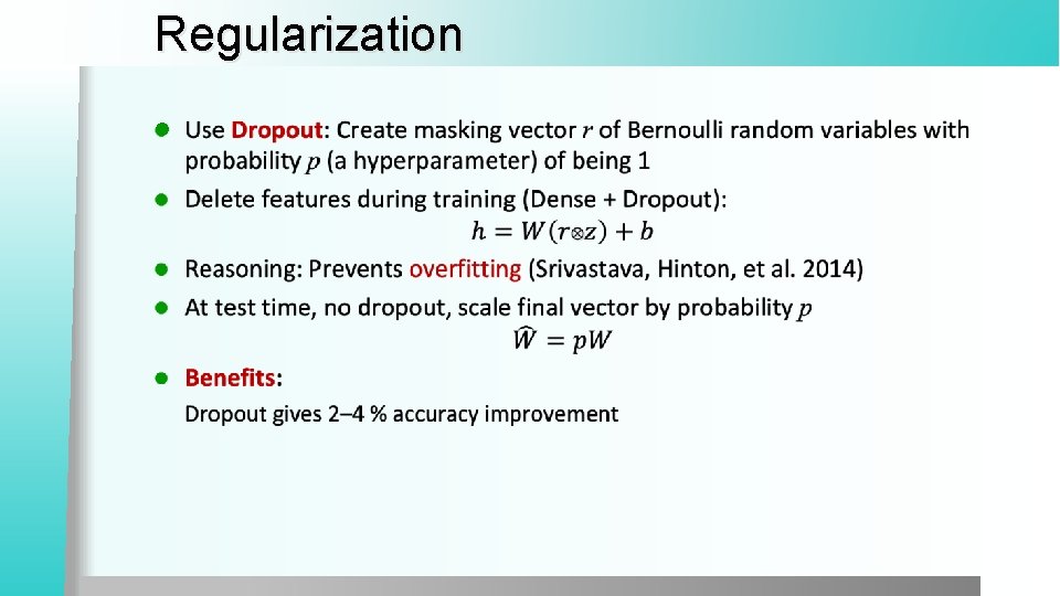 Regularization l Regularization l