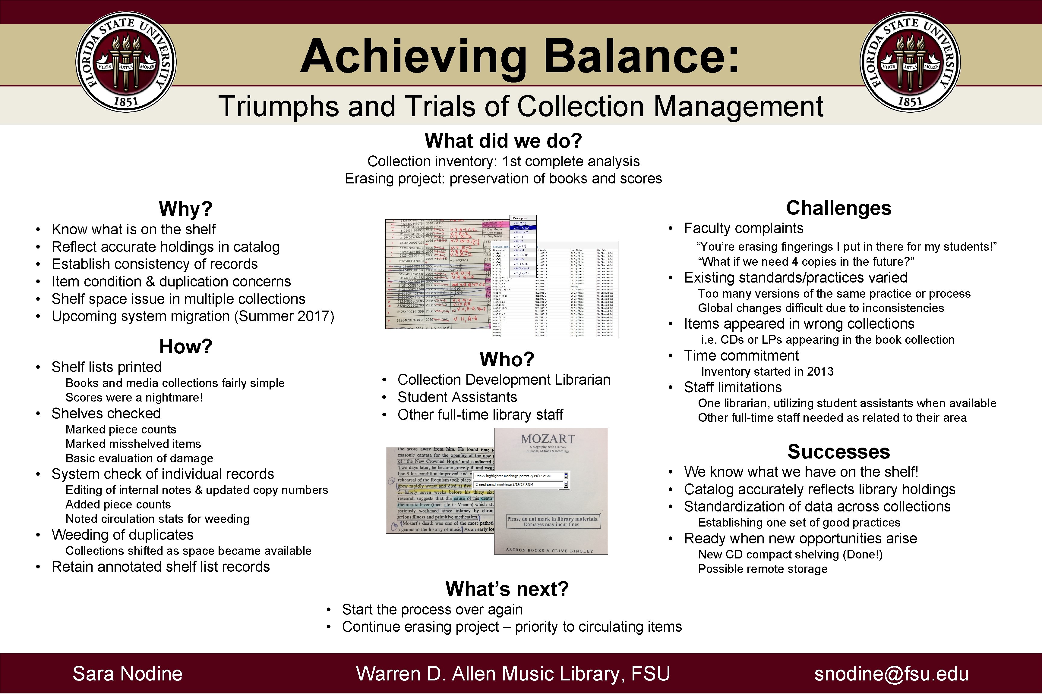 Achieving Balance Triumphs and Trials of Collection Management