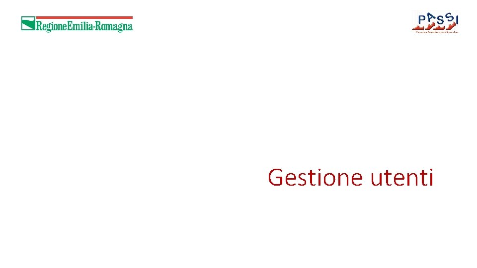 Gestione utenti 