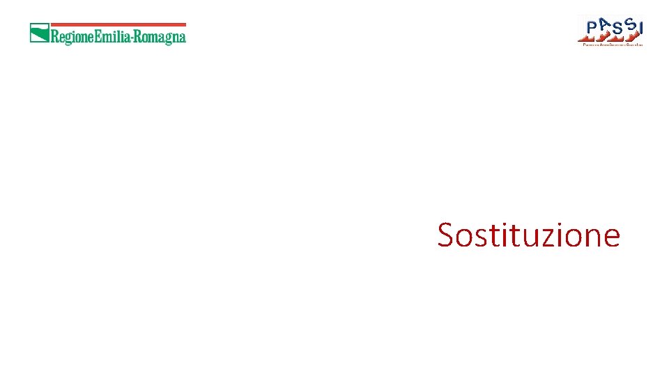 Sostituzione 