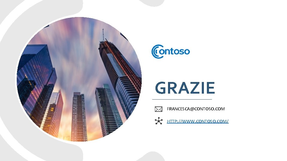 GRAZIE FRANCESCA@CONTOSO. COM HTTP: //WWW. CONTOSO. COM/ 