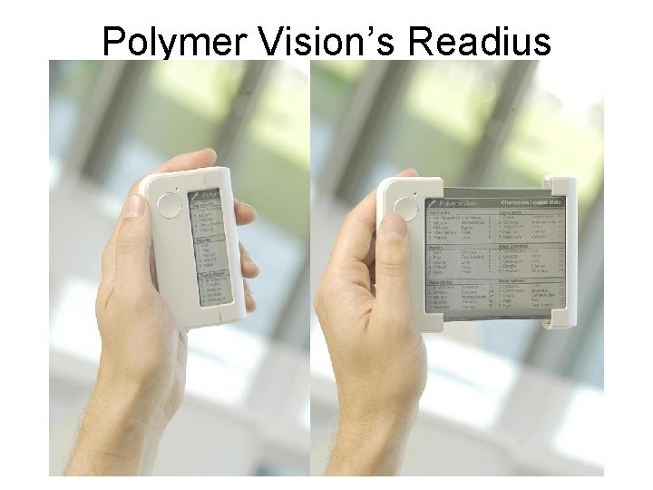 Polymer Vision’s Readius 