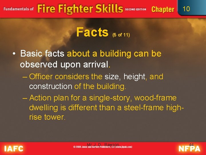 10 Facts (5 of 11) • Basic facts about a building can be observed