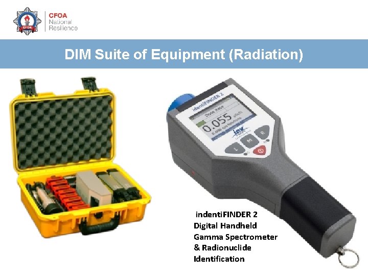 DIM Suite of Equipment (Radiation) indenti. FINDER 2 Digital Handheld Gamma Spectrometer & Radionuclide