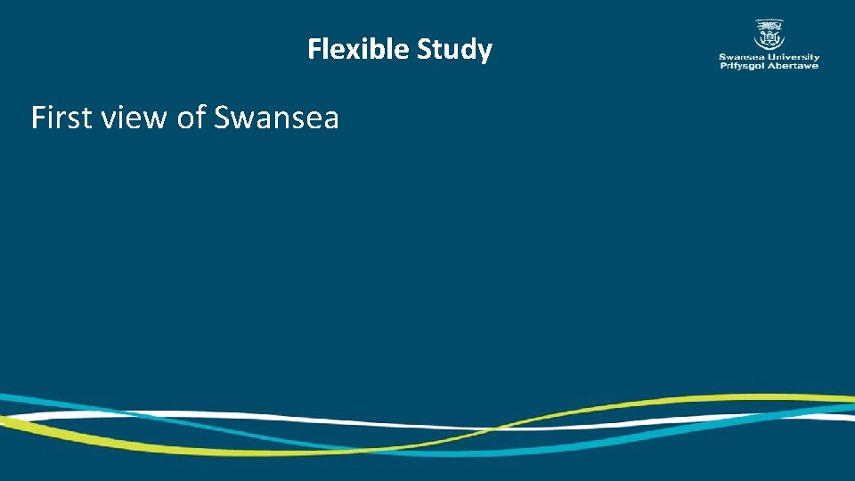 Flexible Study First view of Swansea 