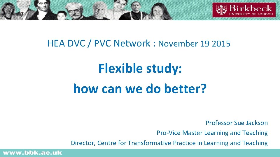 HEA DVC / PVC Network : November 19 2015 Flexible study: how can we