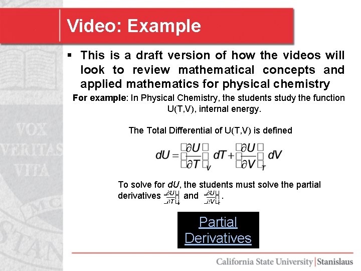 Video: Example § This is a draft version of how the videos will look