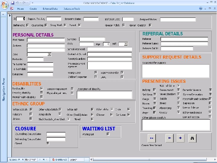 Calm Databases 