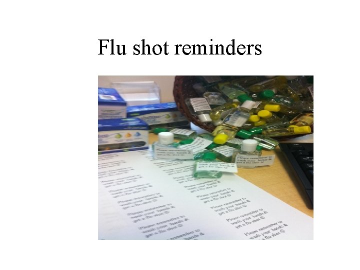 Flu shot reminders 