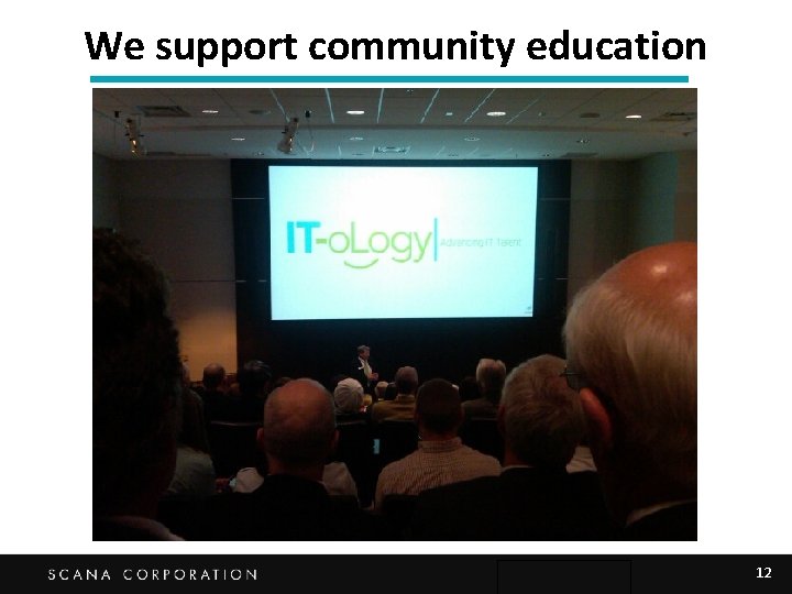 We support community education 12 