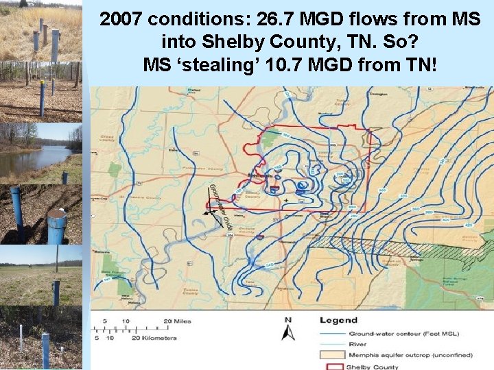 2007 conditions: 26. 7 MGD flows from MS into Shelby County, TN. So? MS