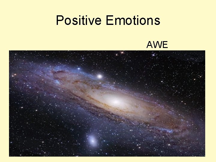 Positive Emotions AWE 
